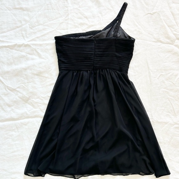 Calvin Klein One Shoulder Beaded Strap Dress Formal Prom Wedding Guest - Picture 11 of 13